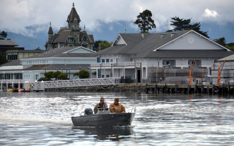 A photo of a boat on Humboldt Bay